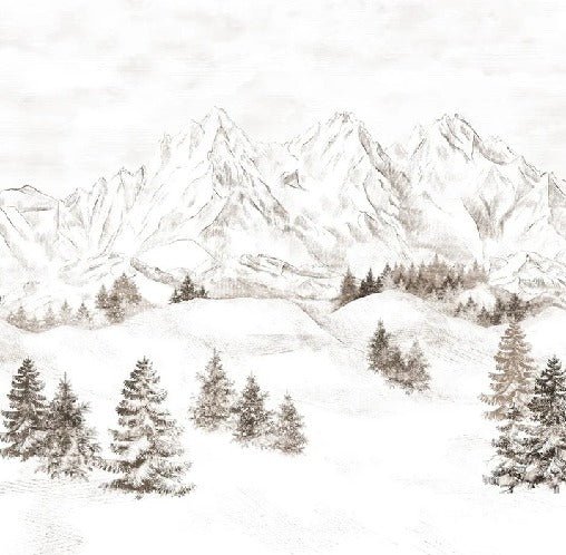 Papel pintado Montaña de los Alpes