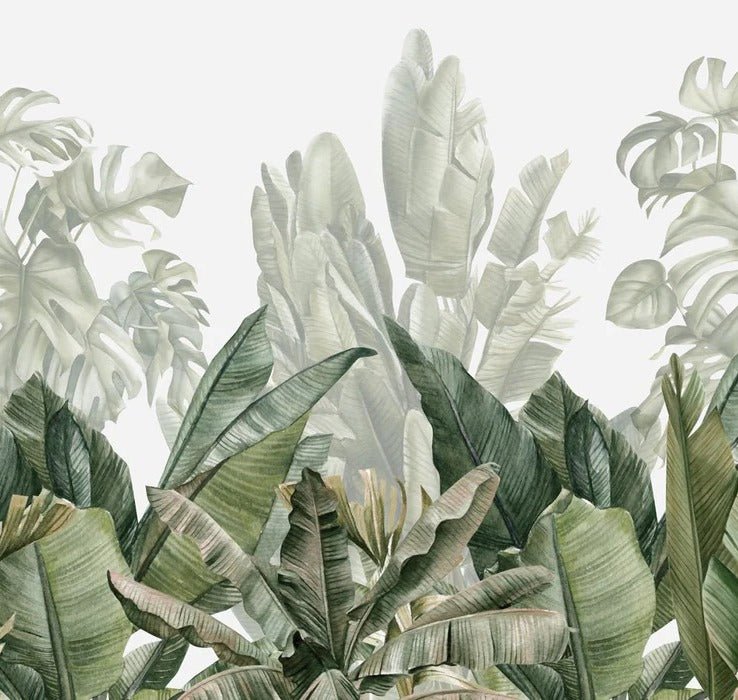 Papel pintado panorámico Plátano verde