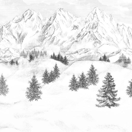 Papel pintado de la montaña de Chamonix