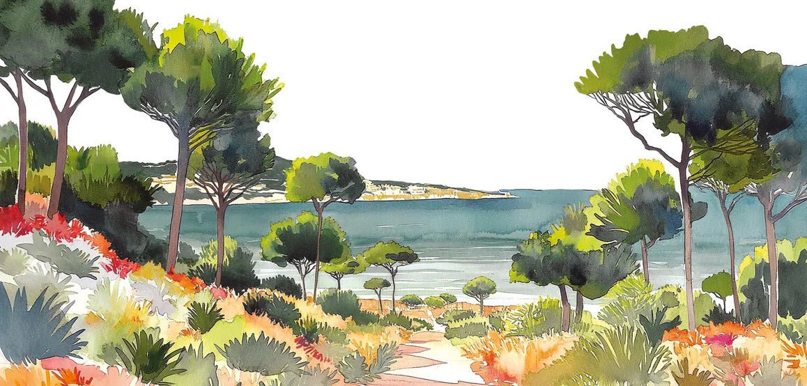 Papel pintado panorámico aire veraniego