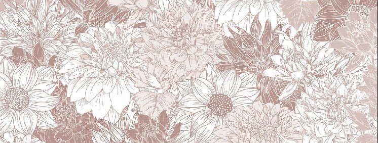 Papel pintado Flor de dalia