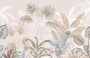 Papel pintado Panorámica de la jungla de terracota