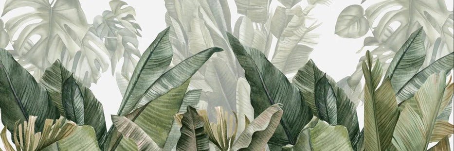 Papel pintado panorámico Plátano verde