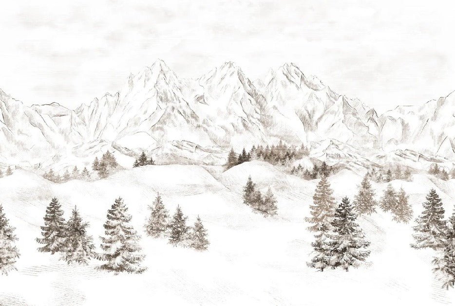 Papel pintado Montaña de los Alpes