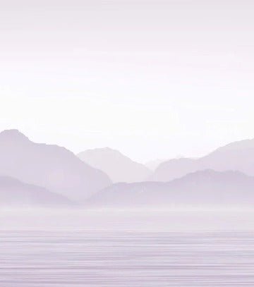 Papel pintado Annecy y su apacible lago violeta