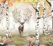 Papel pintado Bosque mágico infantil