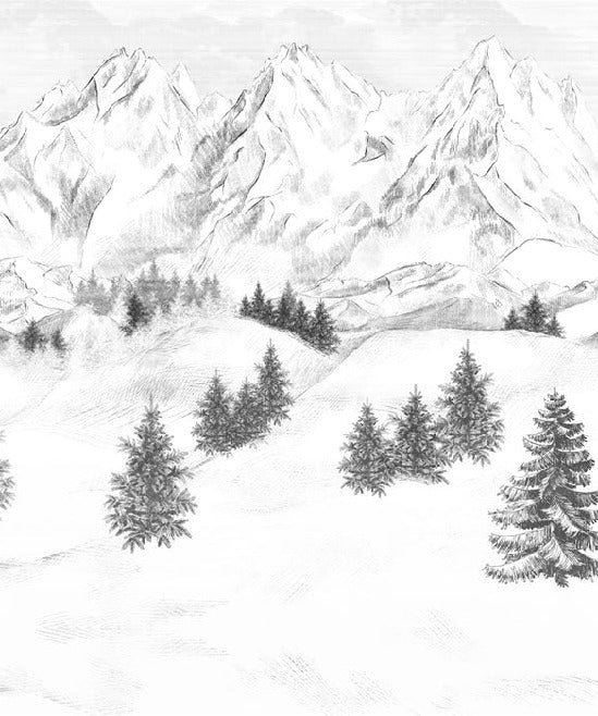 Papel pintado de la montaña de Chamonix