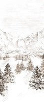 Papel pintado Montaña de los Alpes