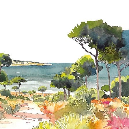 Papel pintado panorámico veraniego