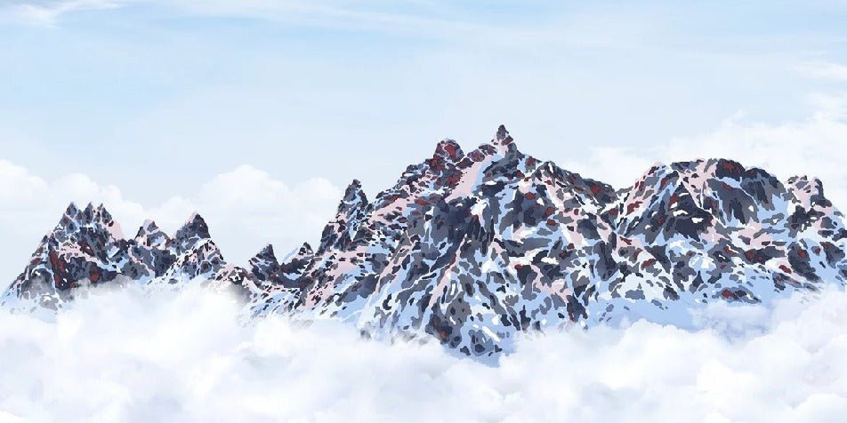 Papel pintado Mont Blanc toile des Cimes