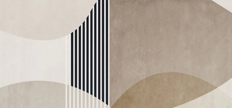 Papel pintado con formas creativas