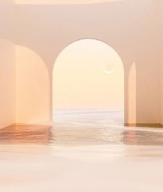 Papel pintado arco panorámico puesta de sol