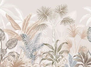 Papel pintado Panorámica de la jungla de terracota
