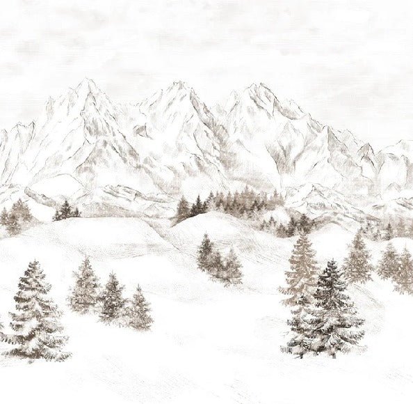 Papel pintado Montaña de los Alpes