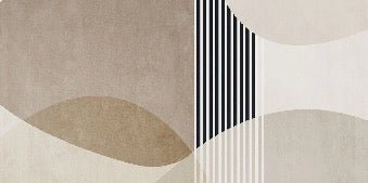 Papel pintado con formas creativas