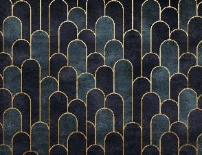 Papel pintado azul oscuro chic