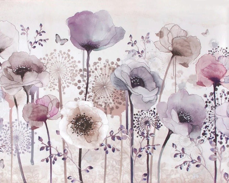 Papel pintado Fleur Parme
