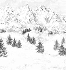 Papel pintado de la montaña de Chamonix