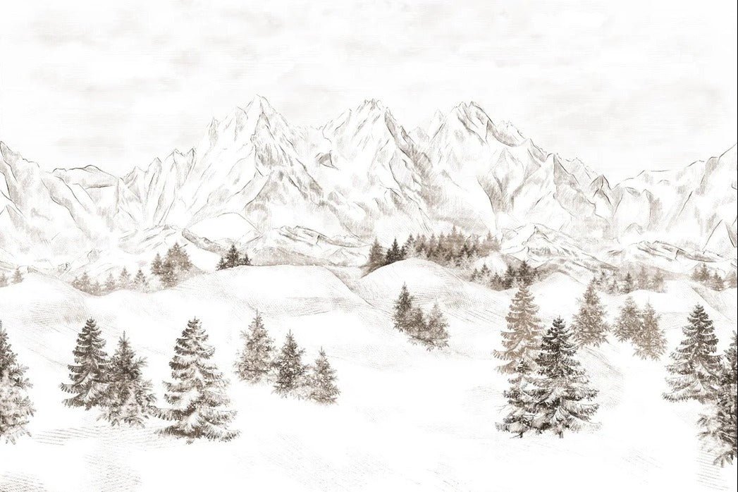 Papel pintado Montaña de los Alpes