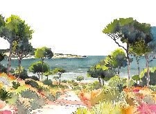 Papel pintado panorámico de verano