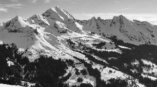 Papel pintado Aravis en blanco y negro
