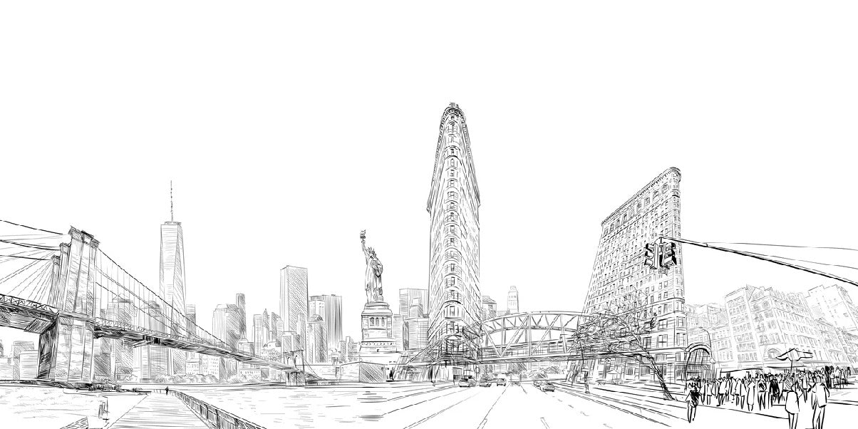 Papier peint architecture New York, XXL, tendance