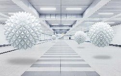 Papier peint Trompe l'oeil 3D tendance in the air, XXL, tendance