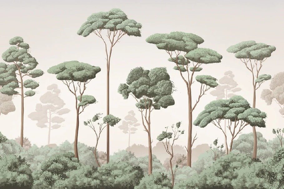 Papier peint brise légère pinède, XXL, tendance