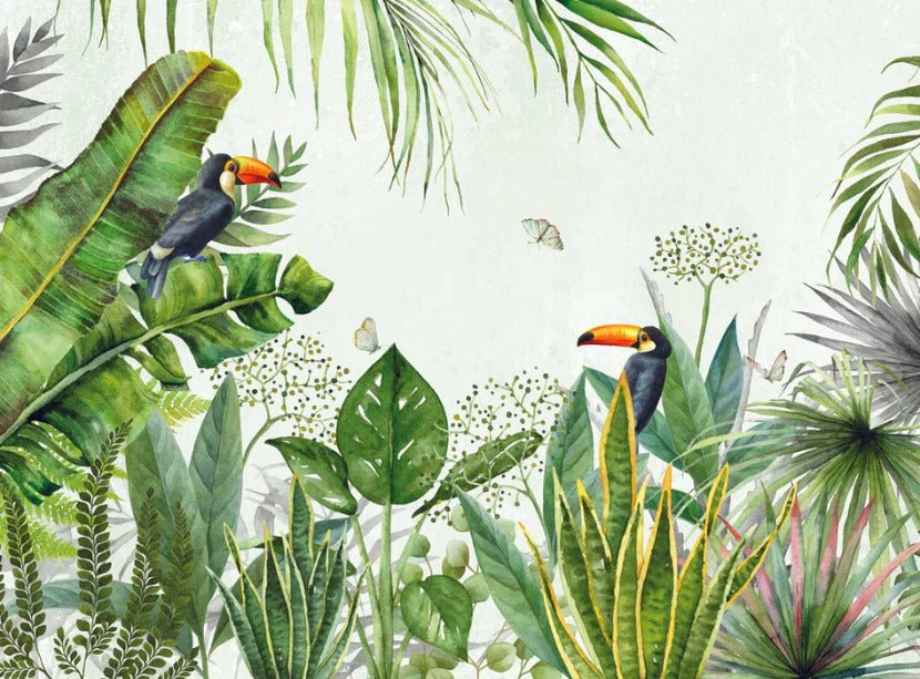 Fondo de Selva de pájaros exóticos
