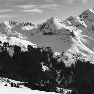 Papel pintado Aravis en blanco y negro