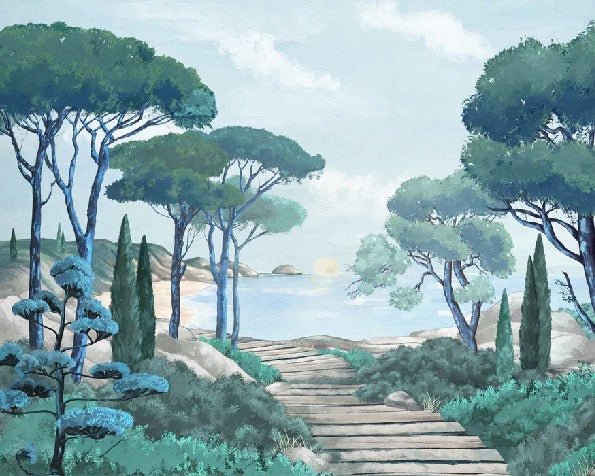Papier peint balade dans les calanques, XXL, tendance