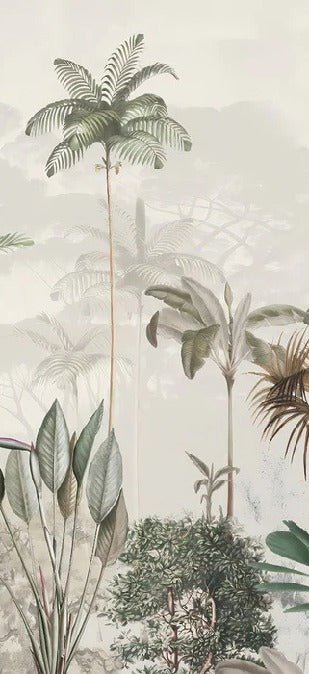 Papier peint panoramique jungle eden vert, XXL, tendance