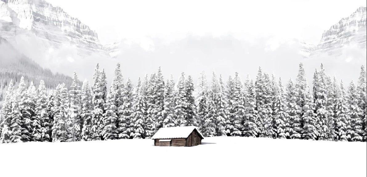 Papel pintado Chalet panorámico de montaña