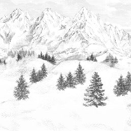 Papel pintado de la montaña de Chamonix