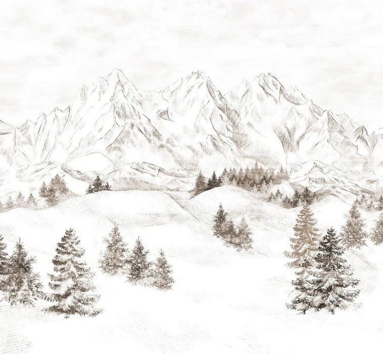 Papel pintado Montaña de los Alpes