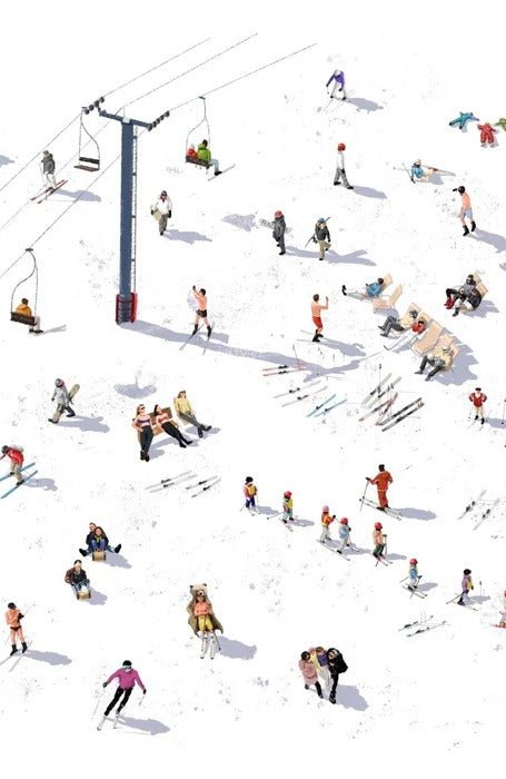 Papel pintado panorámico après ski