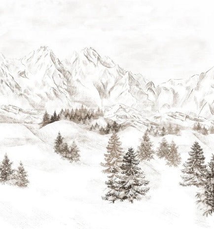 Papel pintado Montaña de los Alpes