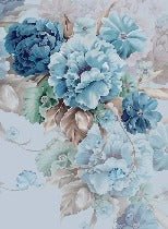 Papel pintado Flores azules