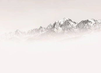Papier peint matin brumeux Mont Blanc, XXL, tendance