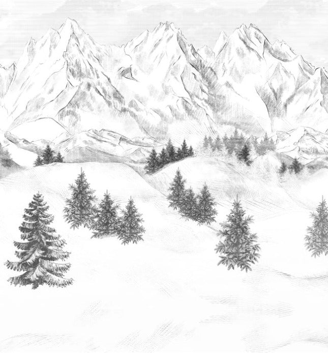 Papel pintado de la montaña de Chamonix