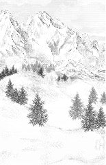 Papel pintado de la montaña de Chamonix