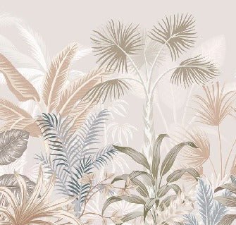 Papel pintado Panorámica de la jungla de terracota