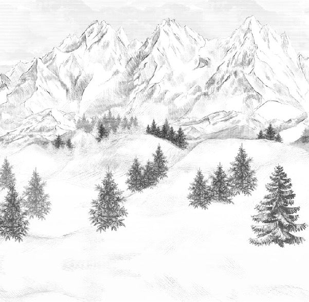 Papel pintado de la montaña de Chamonix