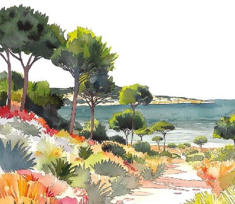 Papel pintado panorámico de verano