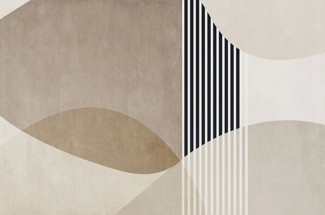 Papel pintado con formas creativas
