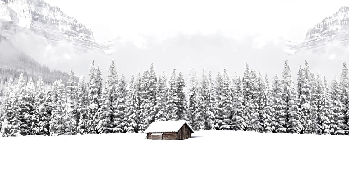 Papel pintado Chalet panorámico de montaña