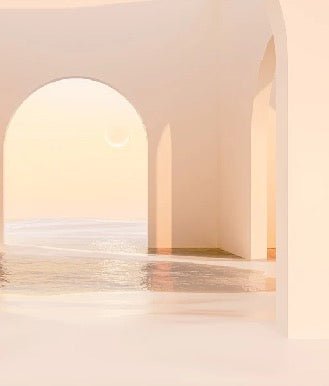Papel pintado arco panorámico puesta de sol
