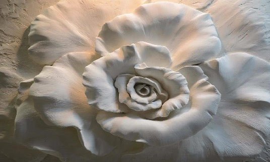 Papier peint Flower Sculpture 3D