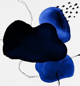 Papel pintado moderno de acuarela azul petróleo