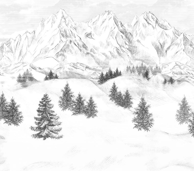 Papel pintado de la montaña de Chamonix